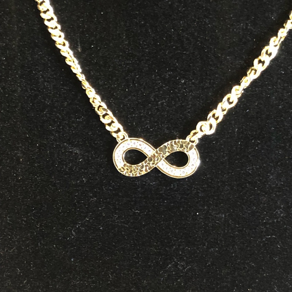 Gold Infinity Pendant Necklace